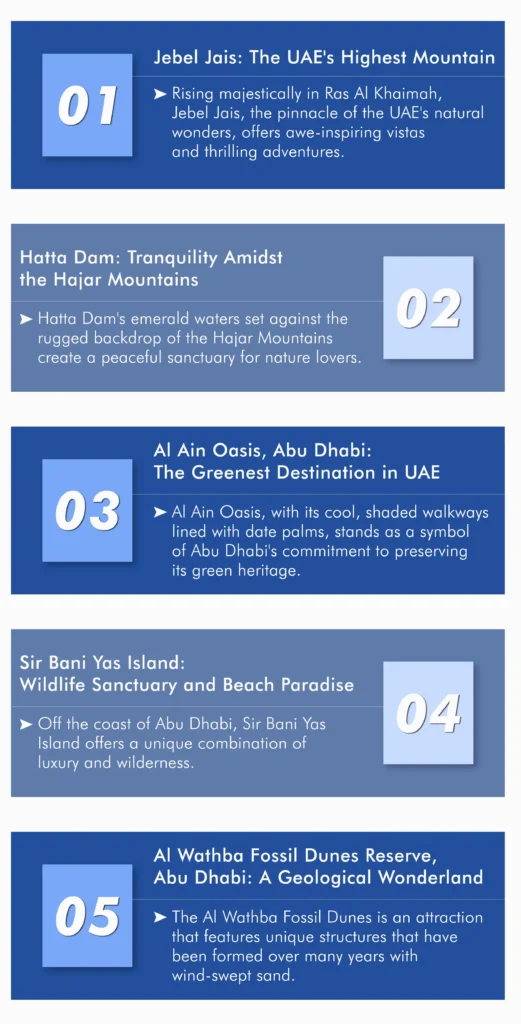 Discovering natural wonders: UAE's top 5 nature escapes