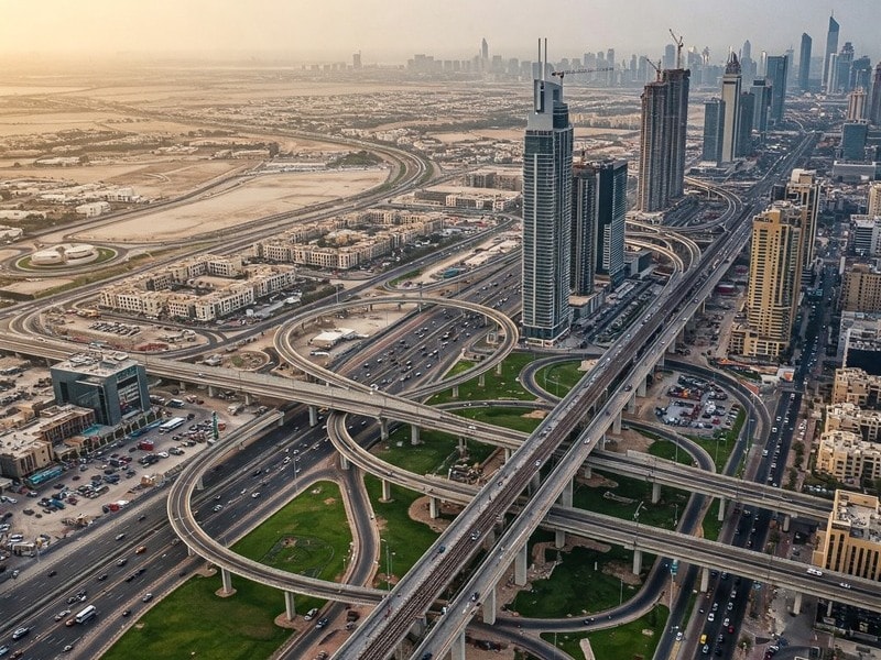 Modern infrastructure and new developments driving real estate growth and investment value in Dubai.