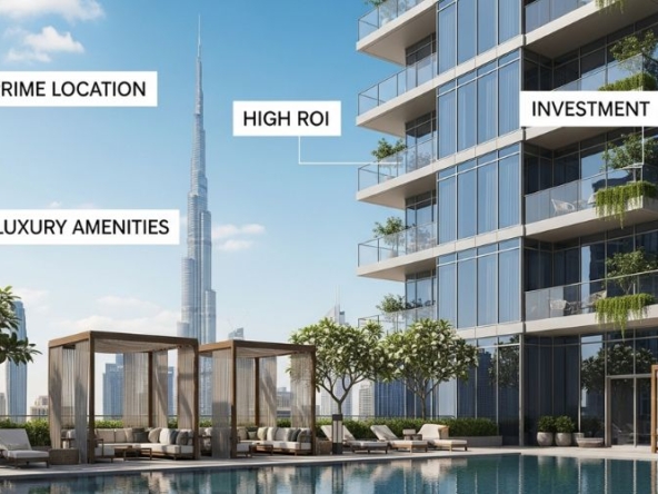 Luxury apartments in Downtown Dubai highlighting DLD fee waiver property investment opportunities.