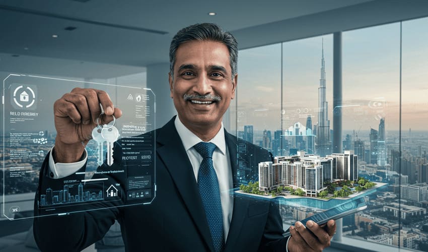 Remote VR tour of Dubai apartment for international buyer
