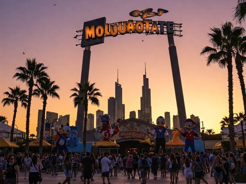 Motiongate Dubai with movie characters and thrilling rides